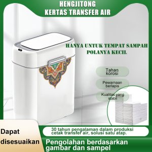 Kustomisasi stiker air tempat sampah