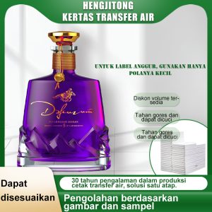 Kustomisasi stiker botol anggur