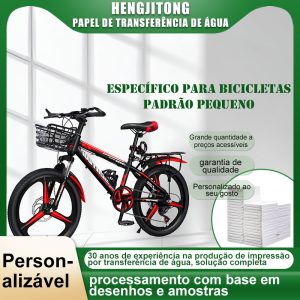 Personalização de autocolante de água para bicicleta