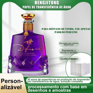 Personalização de autocolantes para garrafas de vinho