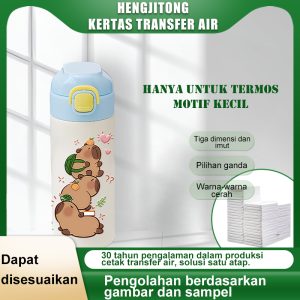 Stiker air termos yang disesuaikan