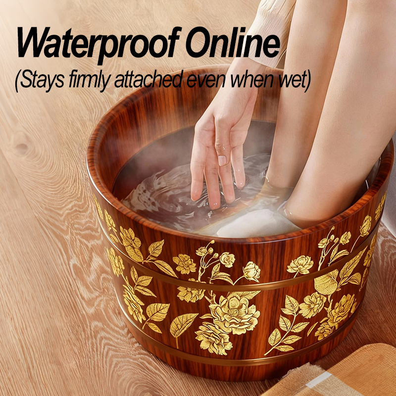 Foot Bath Basin Water Transfer Decals Product Differentiation DIY Waterproof UV-Resistant No Peeling Edges - Image 2