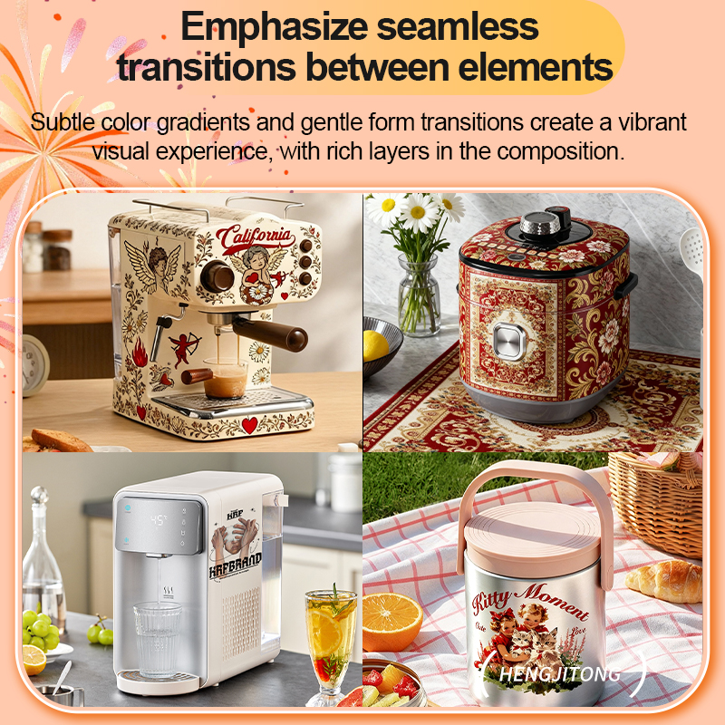 Thermos Homeware Water Transfer Decals Product Differentiation DIY Waterproof Non-Peeling - Image 2