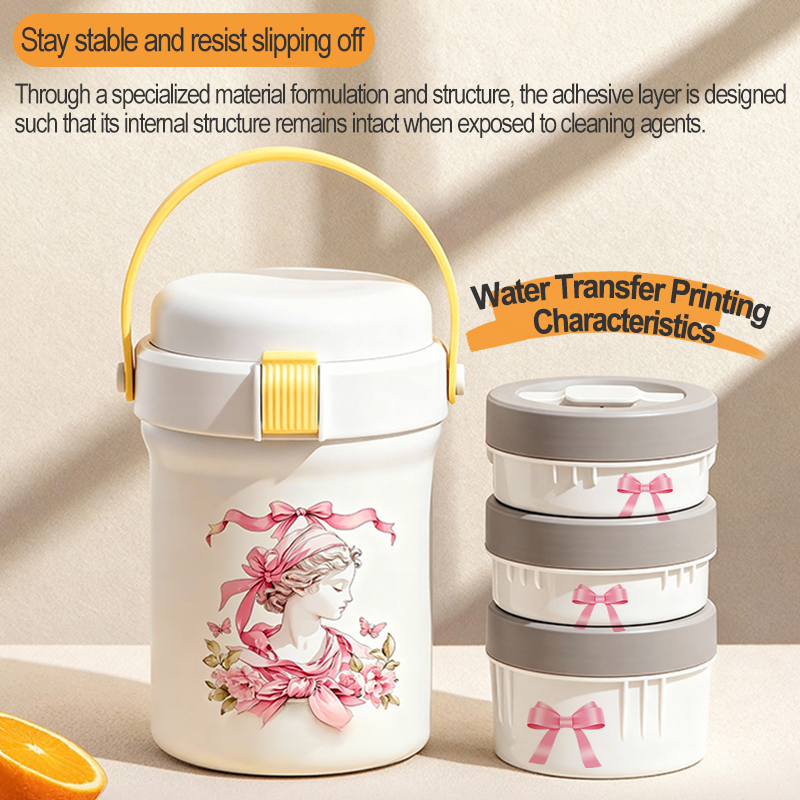 Insulated Straw Cup Lunch Box Household Water Transfer Decal Products Differentiated DIY Waterproof Non-Peeling - Image 4