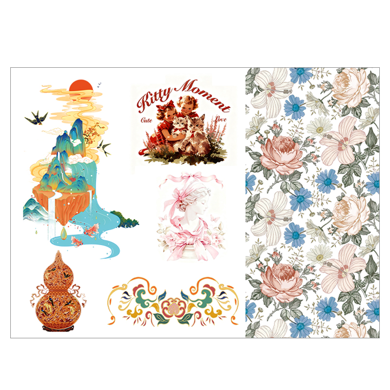 Insulated Straw Cup Lunch Box Household Water Transfer Decal Products Differentiated DIY Waterproof Non-Peeling - Image 5